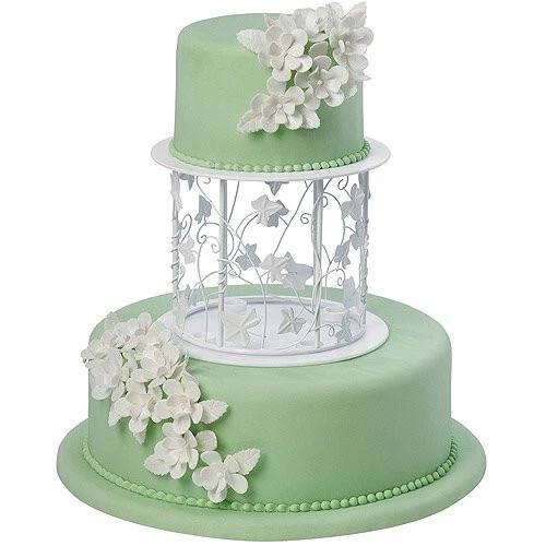 Juego de separador de alambre de hoja y vid Wilton elegante para pasteles en niveles ~ ¡NUEVO!