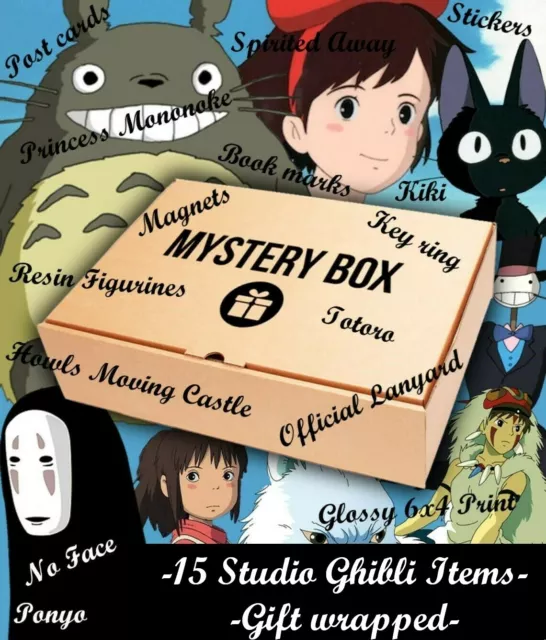 STUDIO GHIBLI Überraschungsbox 15 x Ghibli Artikel TOTORO HOWL KEIN GESICHT HAKU MONONOKE