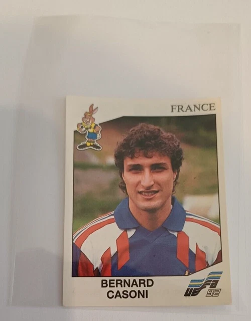 Image Sticker Cromo n°48 Bernard CASONI FRANCE UEFA EURO 92 Suède PANINI 1992