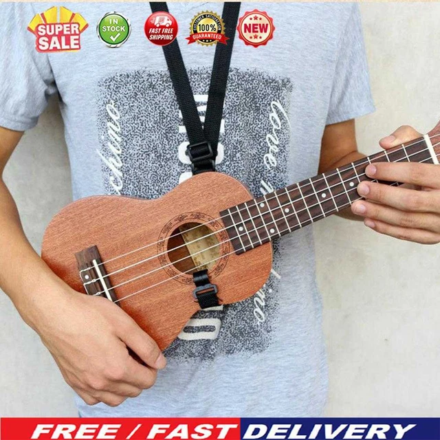 Verstellbare Nylon Neck Strap Sling mit Haken für Ukulele Gitarre Mandoline