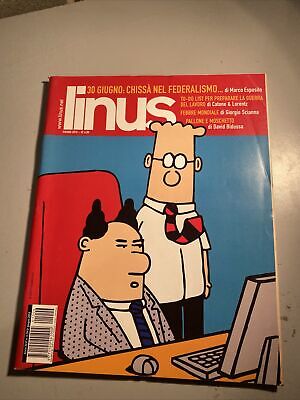 rivista a fumetti LINUS Giugno  2010 numero 6