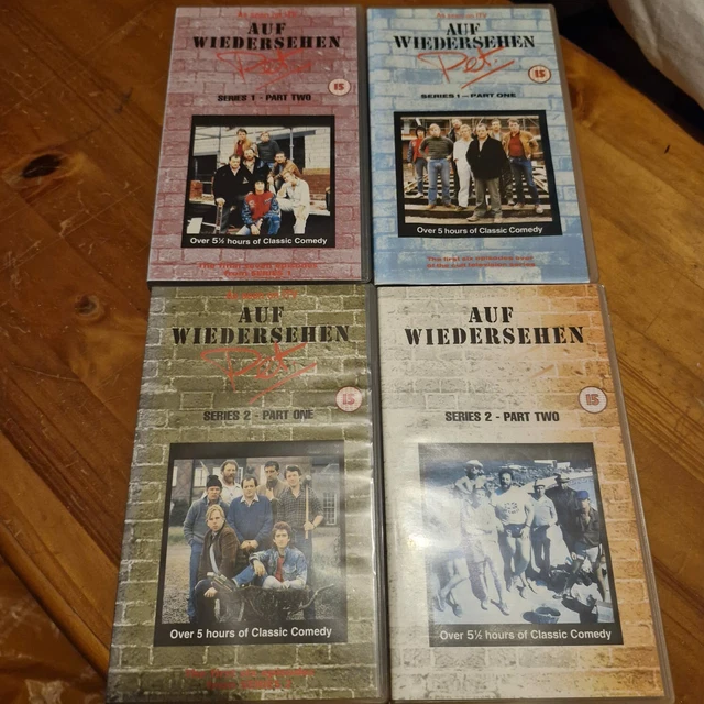 AUF WIEDERSEHEN PET VHS COMPLETE videos series 1 & series 2 BOXED £22.