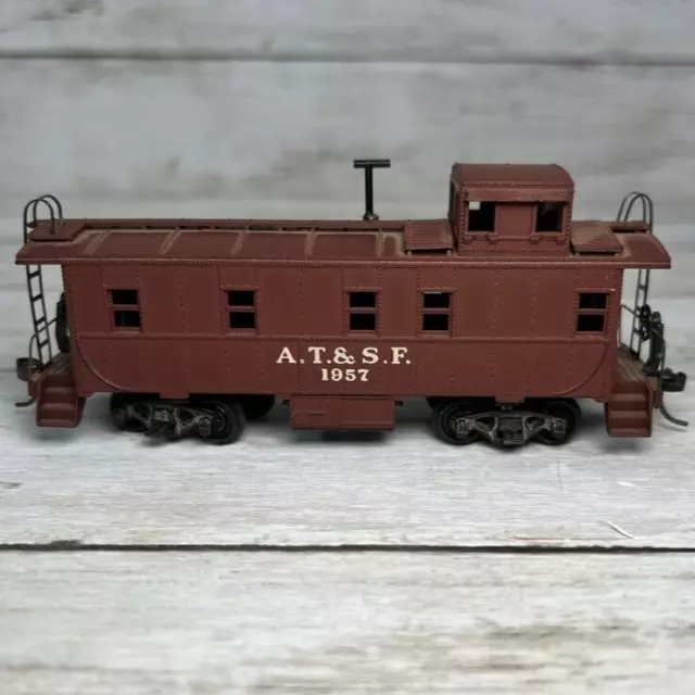 HO Scale Athearn Vtg Cupola Caboose ATSF 1957 Model Freight Train Used No Box