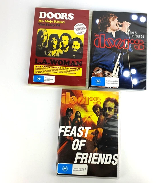 3X THE DOORS DVDs: Feast Of Friends - Mr Mojo Risin - Live at the
