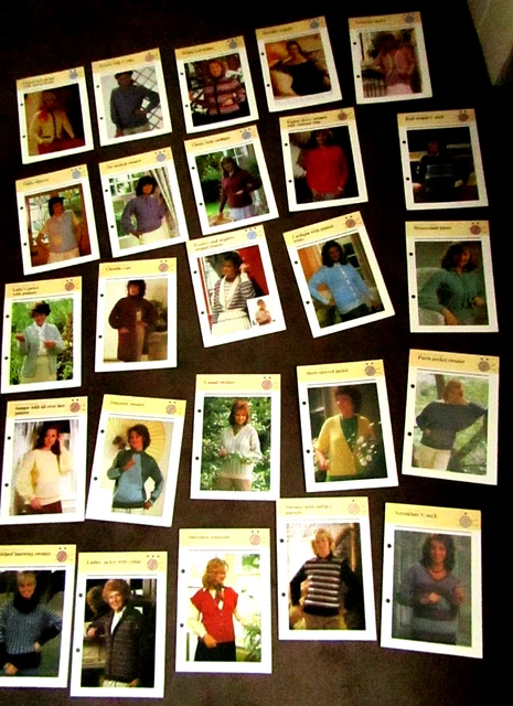 Joblot Bundle of 25 Womans Knitting Patterns sweaters/tops/cardigans, coat etc