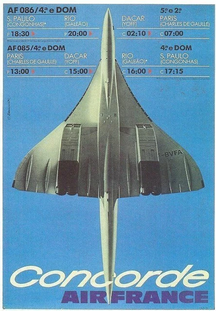 Plaque Métal Vintage Concorde – 30x20 Cm, Pub étain, Déco Murale Rétro Aviation