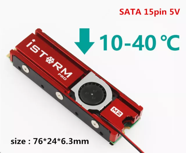 M.2 SSD heat sink ngff vest double-sided cooling SATA 5V