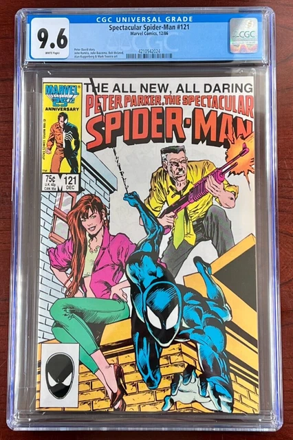 Spectacular Spider-Man #121 CGC 9.6 WP NM+ Marvel 1986 Awesome Kupperberg Cover
