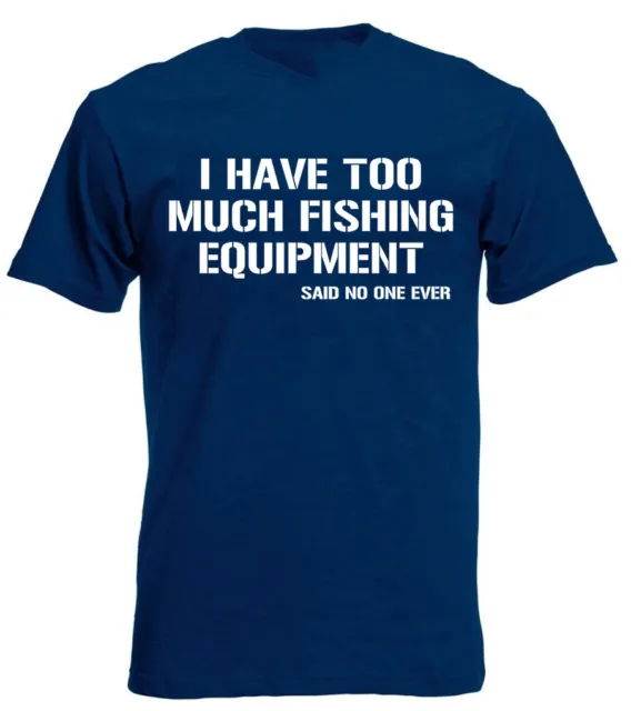 Fishing Equipment, Funny Fishing T-Shirt Birthday Gift Present for Men Husband