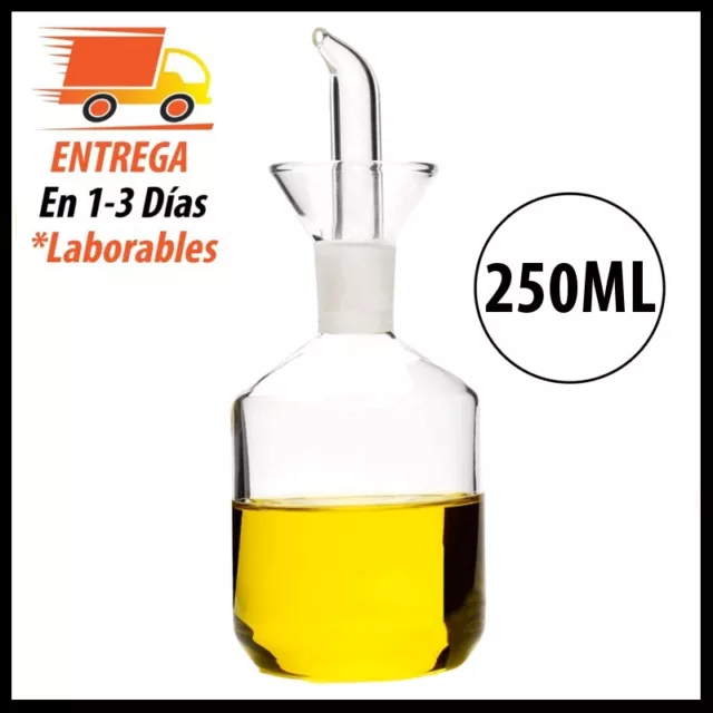 Aceitera Antigoteo de Cristal 250ML en Caja