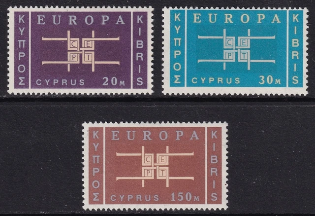 CYPRUS 1963 Europa set of 3 SG 234-236 MH/* (CV £17)