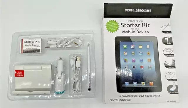 Digital Gadgets Starter Kit DGMEDBD-02 (6 Accessories) For Mobile Devices-NEW