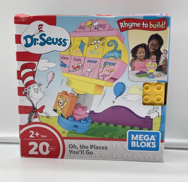 Dr Seuss Rhyme To Build Mega Bloks Oh The Places Youll Go New Toy 2+ SEE PICS