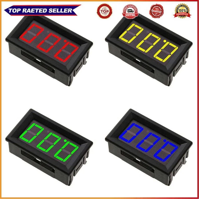 0.56inch Voltage Meter LED Display DC 0-100V Voltage Tester Motorcycle Supplies