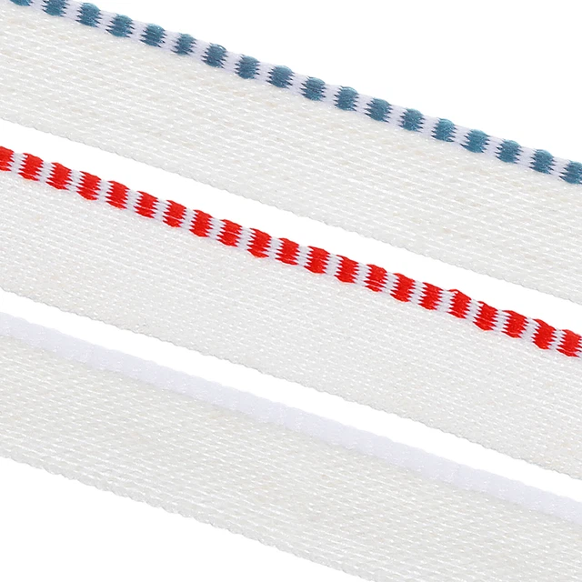11 Yard Linen Bookbinding Tape 3 Roll Bookbinding Repair Tape White Red Blue