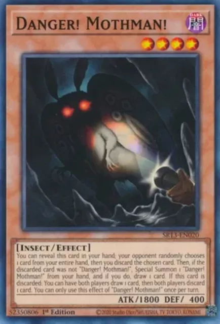 Yugioh! Danger! Mothman! - SR13-EN020 - Common - 1st Edition Near Mint, English