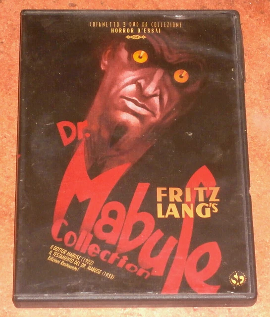 IL DOTTOR MABUSE + Il Testamento del.. Collection Box 3 DVD + Booklet