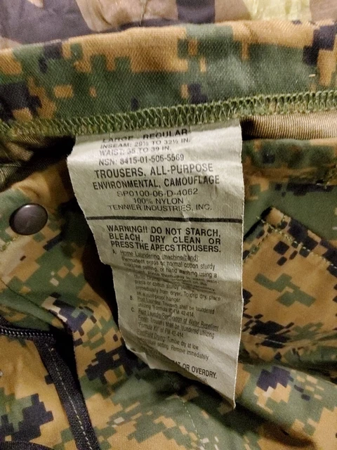 USMC Marpat Goretex Pants Trousers All Purpose Environmental Large Regular