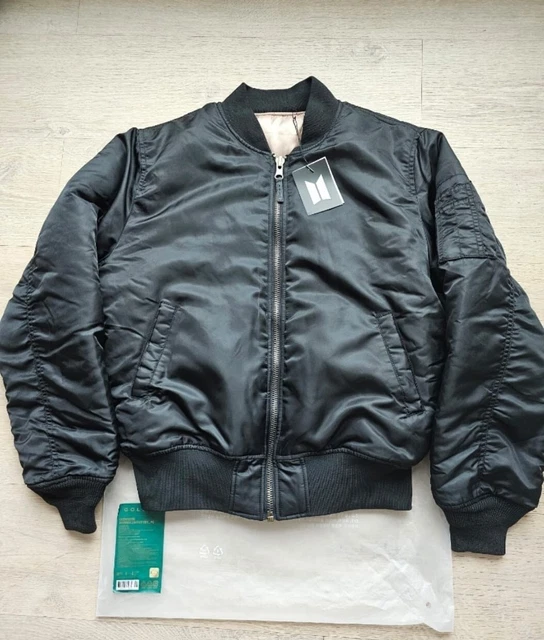 BTS JUNGKOOK GOLDEN Official Oversized Bomber Jacket XL Size 