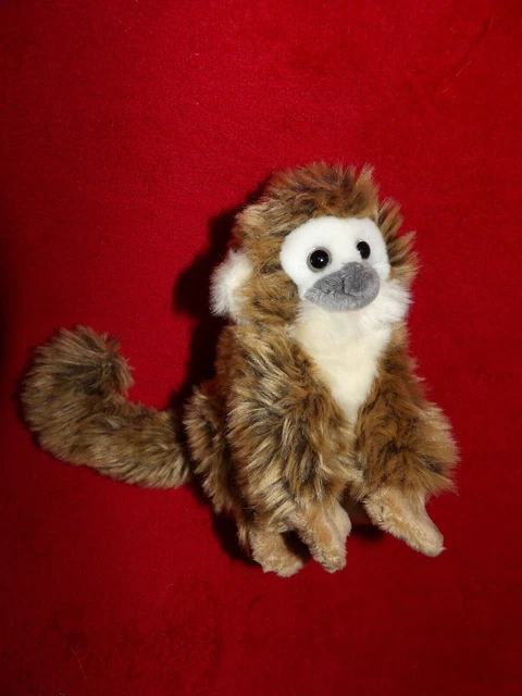 Doudou Peluche Lémurien Assis Marron Gris Nature Planet