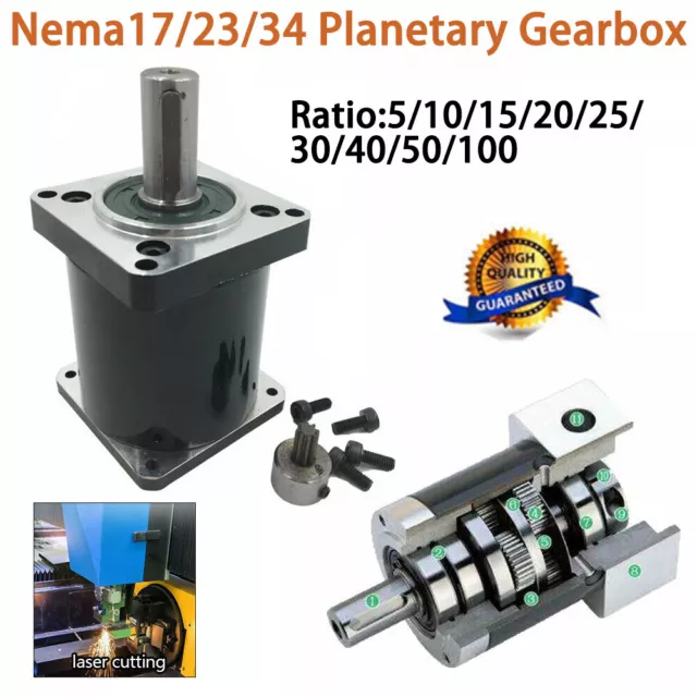 Planetary Gearbox Nema17/23/34 Speed Reducer Gear Head for CNC Stepper Motor