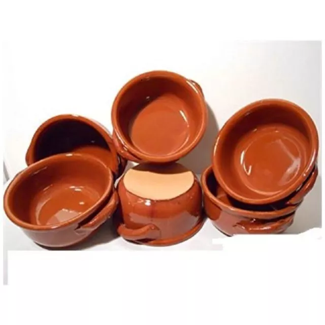 Set 6Tegamini di Coccio Terra Cotta cucina tradizione cottura