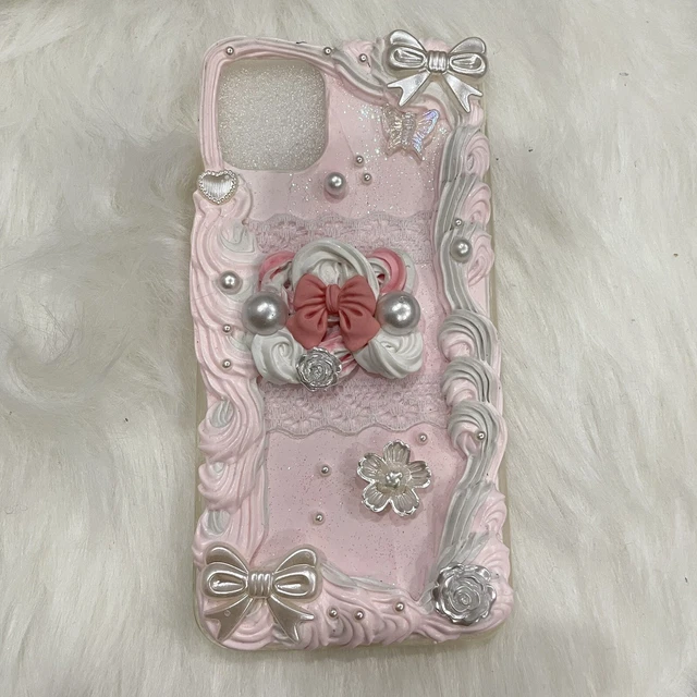 KAWAII CUTE HANDMADE unique decoden pink phone case with charms iphone 11  $15.00 - PicClick