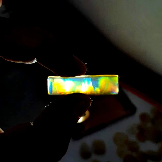 10.3ct Natural Extra Fine Iris Agate Cabochon Rainbow Agate Untreated Unheated