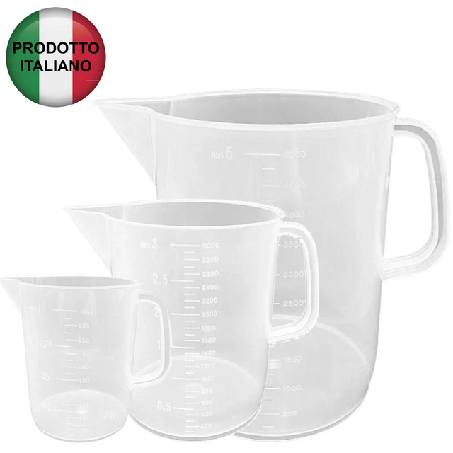 Cilindro Graduato Da 250 Ml In Plastica - Con Base Stabile, Per Scuola, Casa E Laboratorio - Foto 1