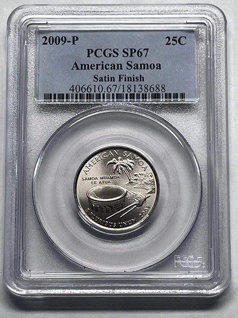 2009-P Satin Finish American Samoa Quarter PCGS SP67