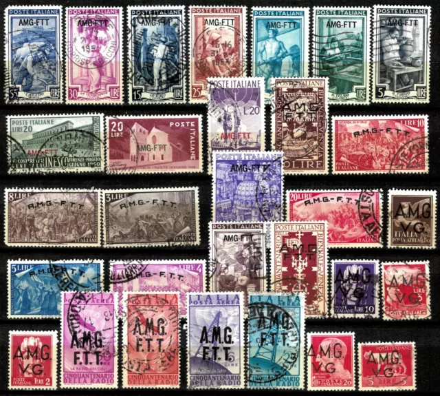 Italy / Trieste A 1948/54 ☀ Italy Postage Stamp Overprinted "AMG-FTT" ☀ Used