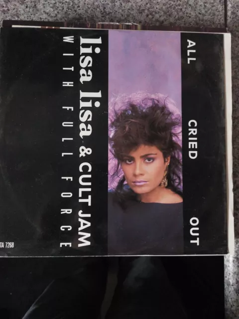 Lisa Lisa And Cult Jam With Full Force All Cried Out Ta7268 1986 12