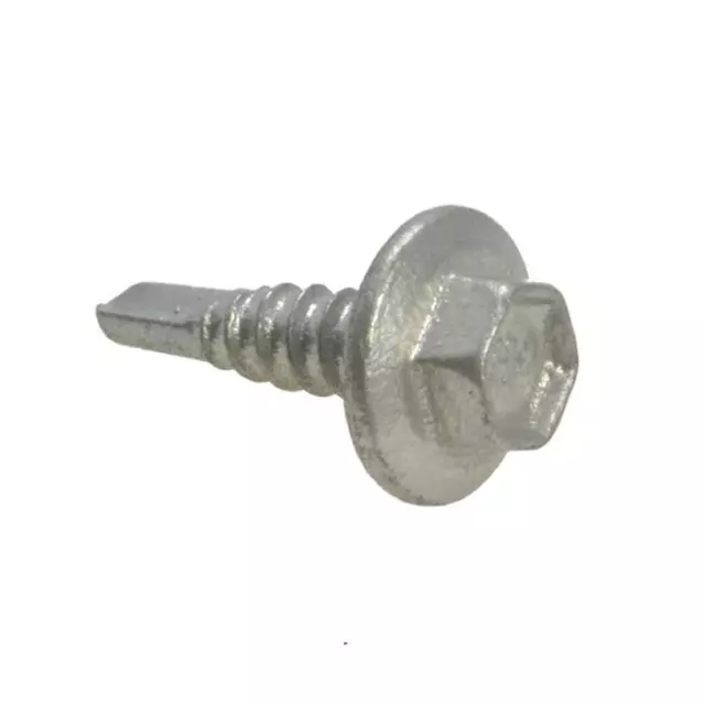 Qty 1000 Hex Metal Self Drilling 12g-14 x 20mm Galvanised Screw Tek Roofing