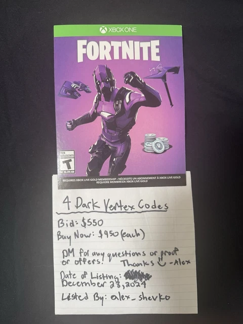 Dark vertex bundle code discount