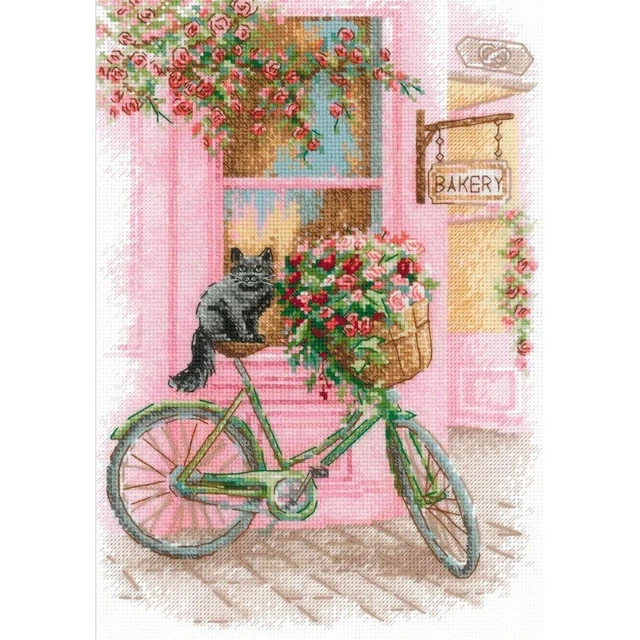 Kit a punto croce, Punto Contato Riolis 2133 Cigno Bianco 30x30cm 4779046186745