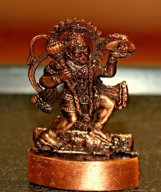 TIED RIBBONS Lord Hanuman Idol in sitzender Position – Bajrangbali Statue Hindu-Gott Murti Idol Skulptur für Heimdekoration Pooja Mandir klein festlich Diwali Dekoration religiös Geschenk Artikel