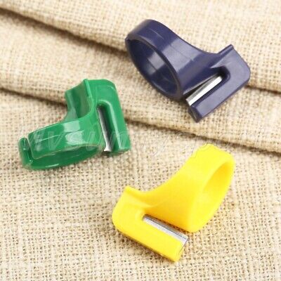 Le parti 3Pcs Linea Coltello Cutter Anello Dito Strumento Thimbles da cucire filato Di Stringa Taglio 