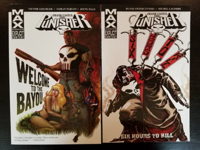 Punisher Max: Frank Castle Tpb Lot/Set-Vol 1 & 2-Loop-1St Prints-Gischler-Marvel