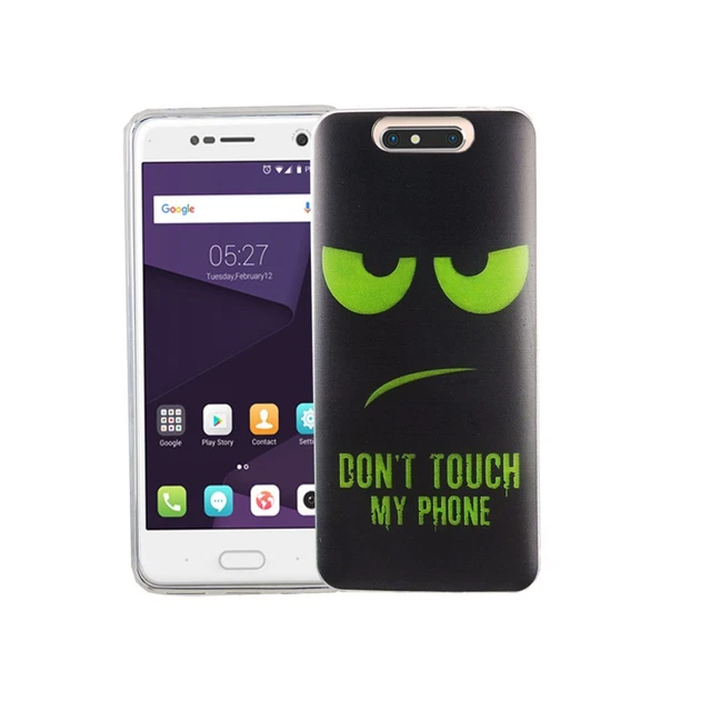 Case Motif Case Cover for ZTE Blade V8 Don'T Touch Green + 9H Glass