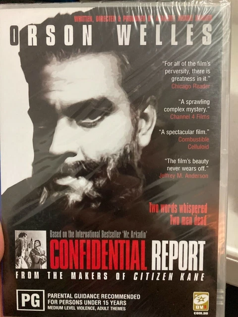 Confidential Report Dvd Orson Welles Region 4 Brand New/Sealed
