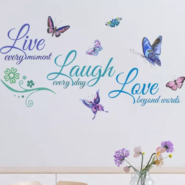 Nursery Room Bedroom Wall Decal Home Decor Wall Stickers Live Laugh Love