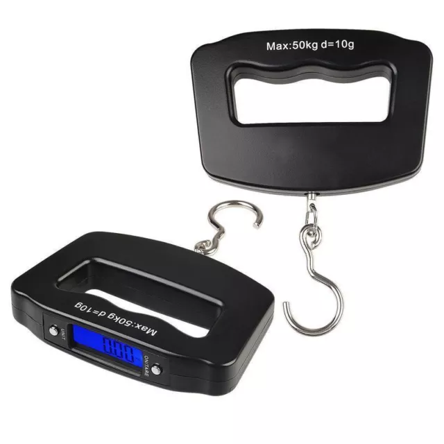 LCD Digital Luggage Scale Portable 50kg/10g Fish Hanging Weight Electronic Hook
