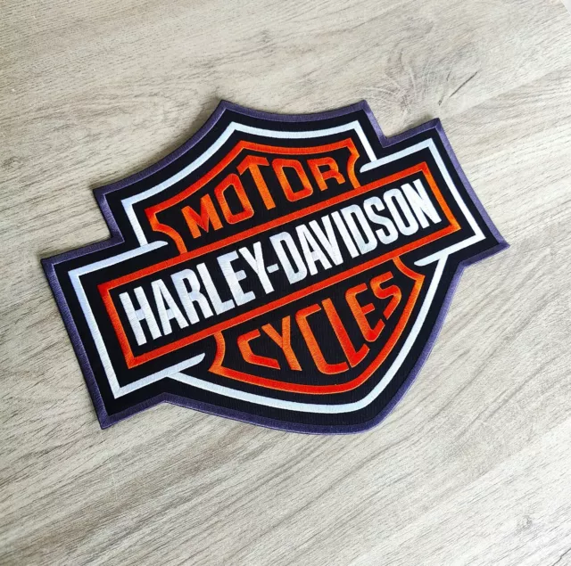 BIG Patch dorsal HARLEY DAVIDSON écusson XXL 30cm x 24.5cm moto biker 🏍️