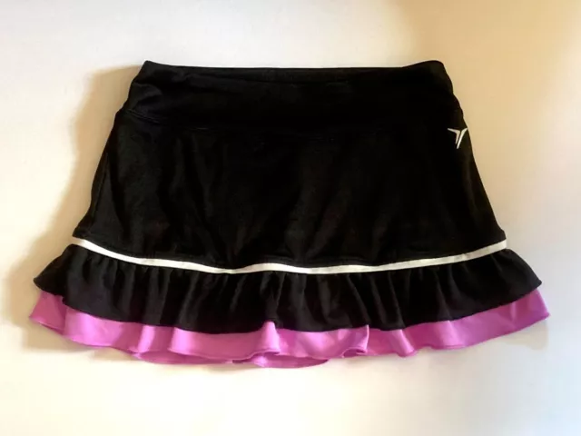 OLD NAVY ACTIVE Girls' Black & Purple Ruffled Athletic Skirt/Skort ~ Sz M (8)