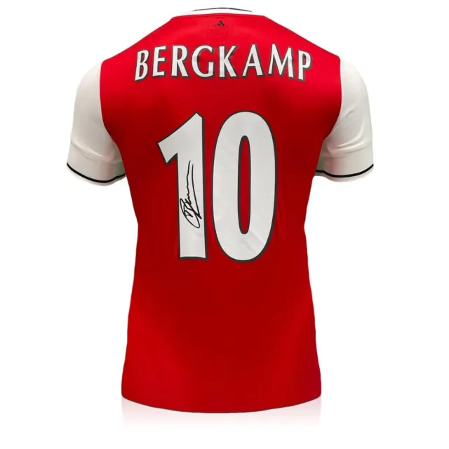 Dennis Bergkamp Signed Arsenal Football Shirt | Authentic Memorabilia