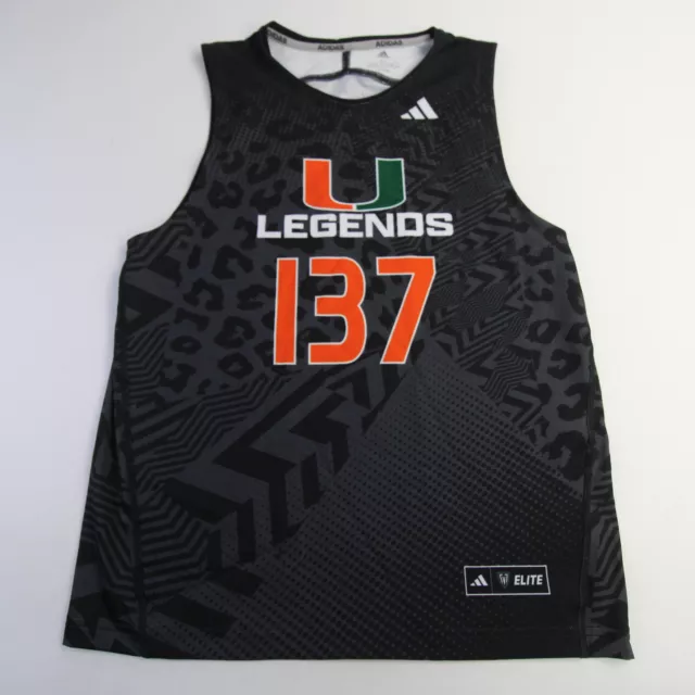 Miami Hurricanes adidas Game Jersey - Basketball Men's Black New