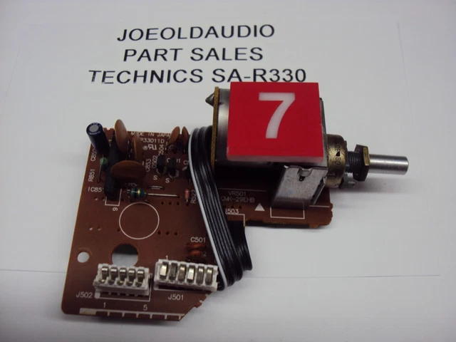 Technics SA-R330 Receiver Volume Control Board 100K. Tested Parting Out SA-R330