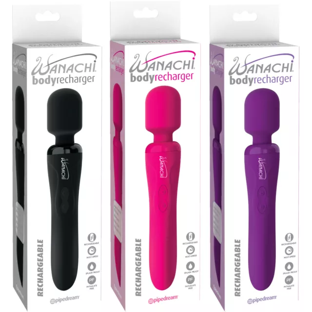 Wanachi Body Recharger Full Body Rechargeable Wand Massager - Choose Color