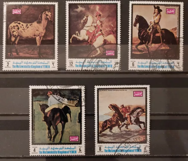 Timbres Yémen Chevaux