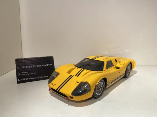 Exoto 1:18 Ford Gt40 Mkvi "Prototype" Yellow Working Features 1967 Very Rare